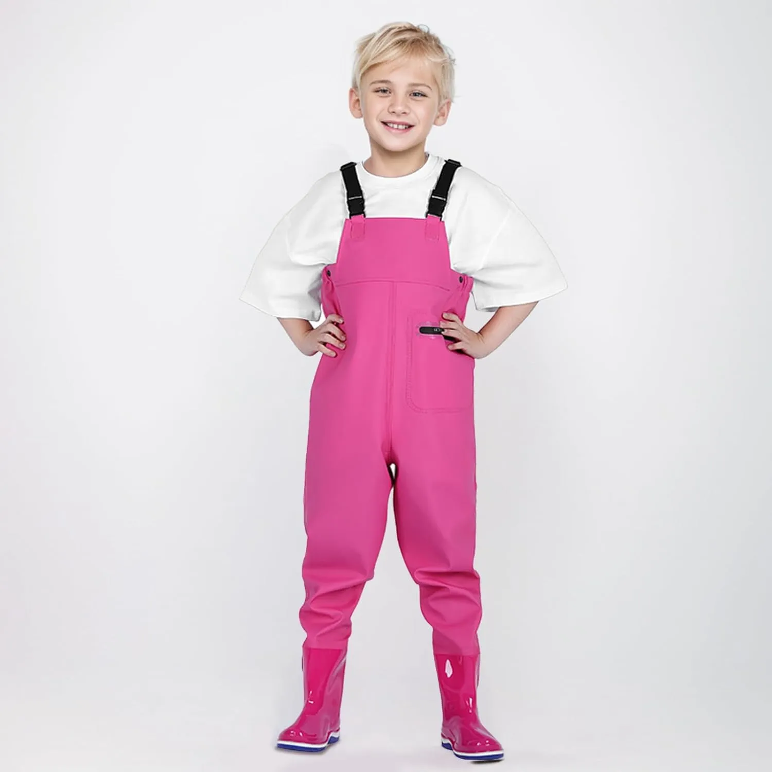 Kids Waders Rain Pants Youth Fishing Waders for Toddler Children Water Proof Hunting Waders with Leggings for