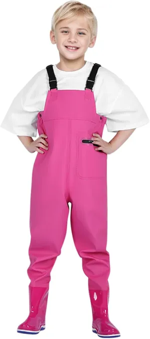 Kids Waders Rain Pants Youth Fishing Waders for Toddler Children Water Proof Hunting Waders with Leggings for