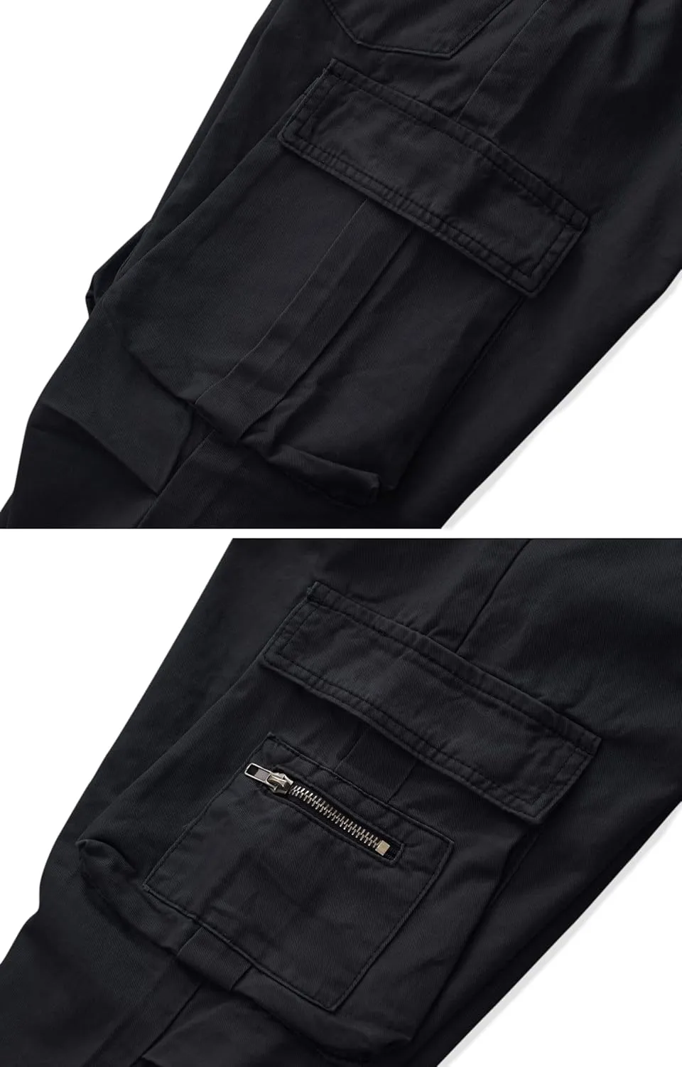 KOCTHOMY Hiking Pants Women Relaxed Fit Cargo Pants Casual Work Pants with Zipper Pockets No Belt
