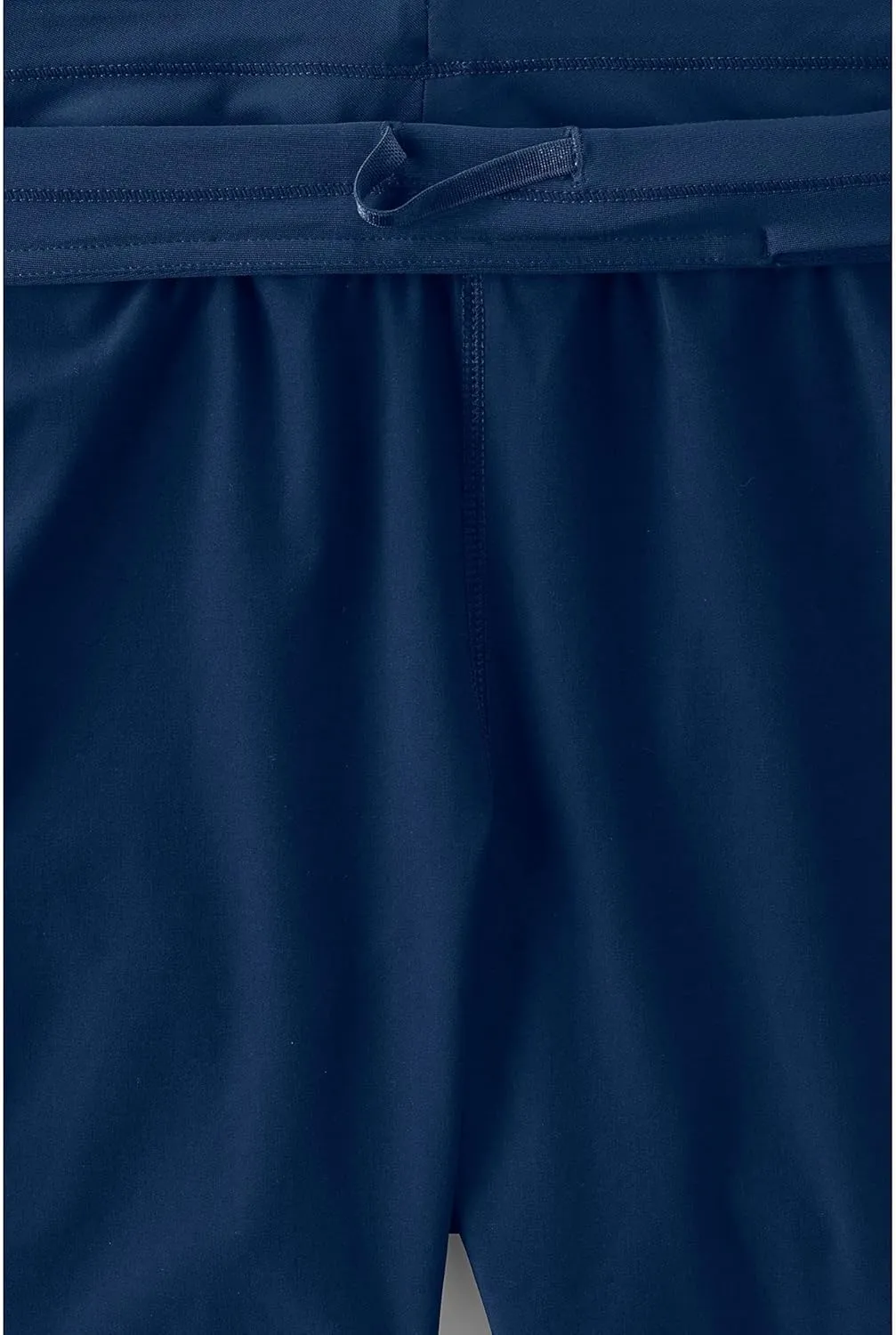 Lands' End Women's 9" Quick Dry Elastic Waist Modest Board Shorts Swim Cover-up Shorts with Panty