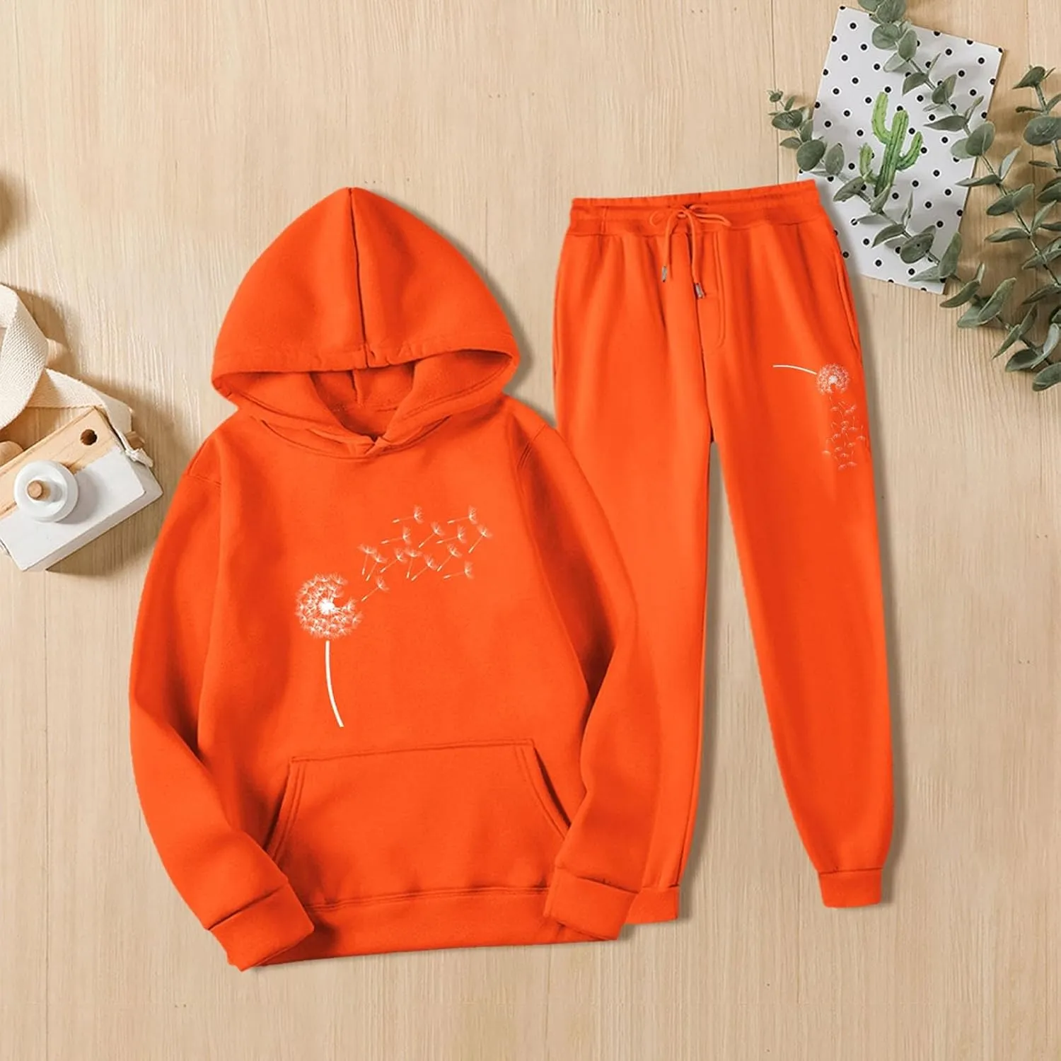 LCMTWX Baggy Womens Joggers Sweatpants and Winter Leisure Solid Color Hooded Sweater Pants with Clothes 2023 with Pockets