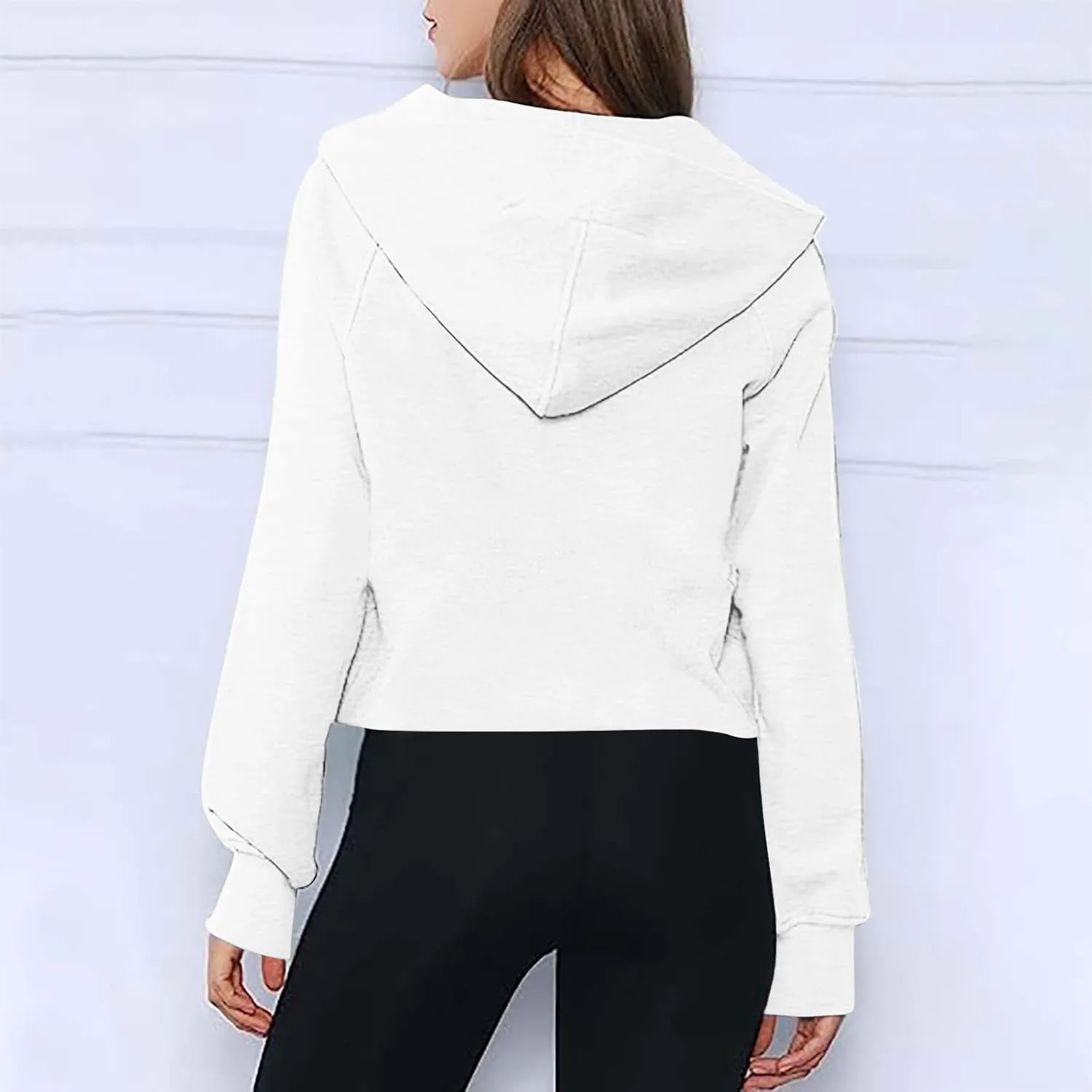 Lenago Scuba Dupes Sweatshirt Quarter Zip Pullover Sweaters Long Sleeve Fleece Half Zip Cropped Hoodies Fall Winter Outfits