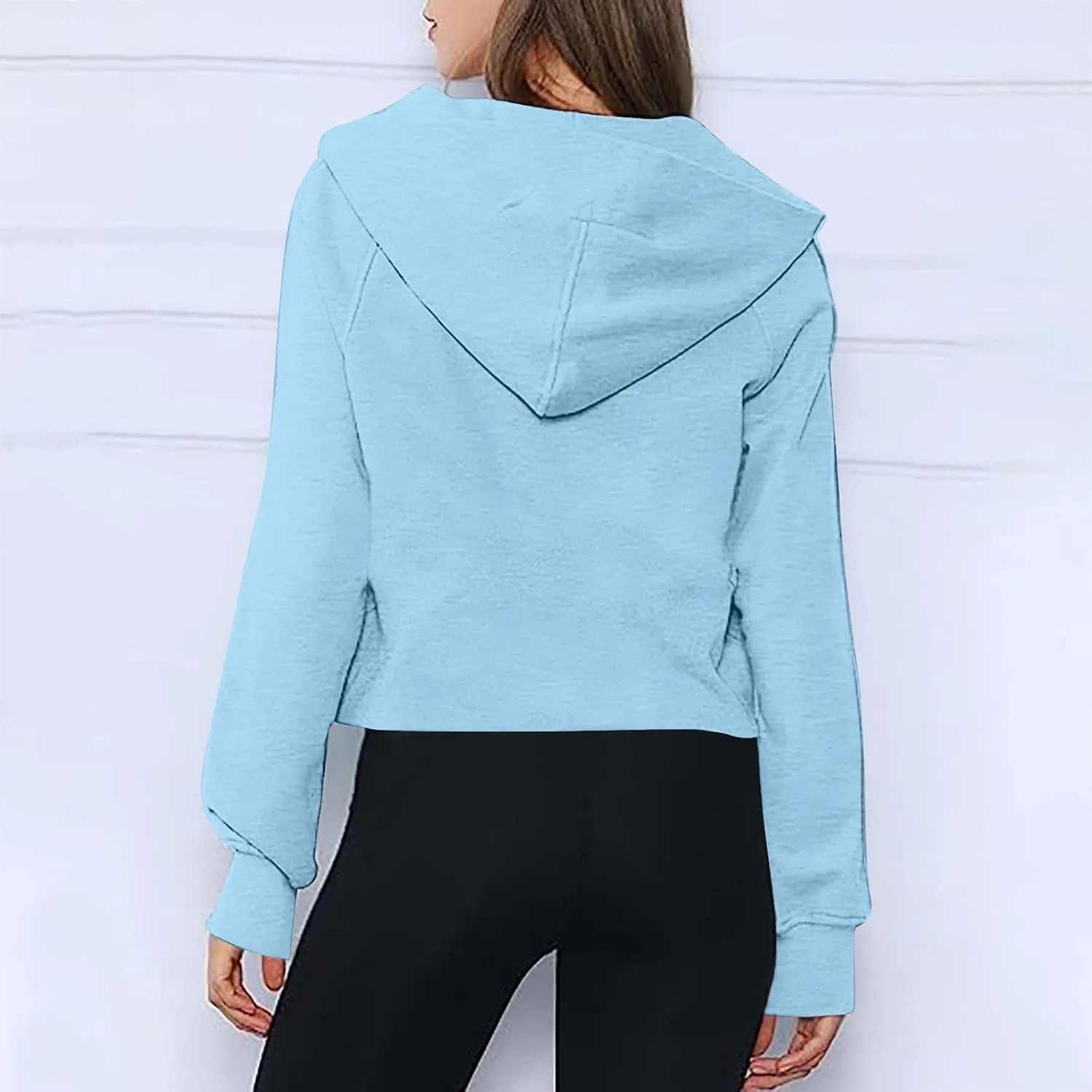 Lenago Scuba Dupes Sweatshirt Quarter Zip Pullover Sweaters Long Sleeve Fleece Half Zip Cropped Hoodies Fall Winter Outfits