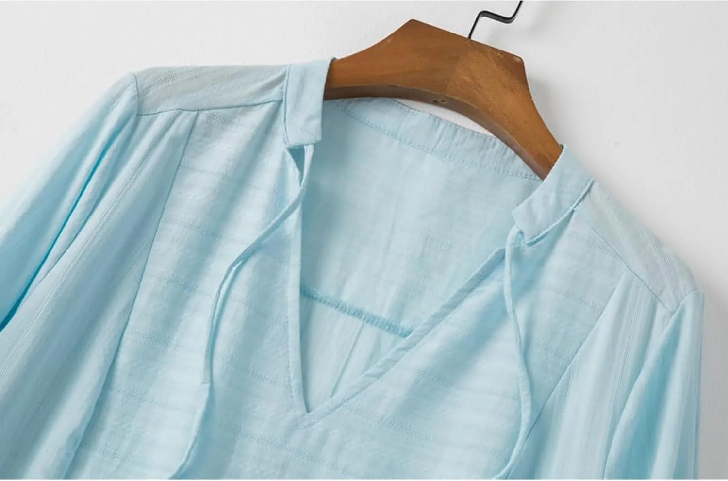 Linen Dress for Women 2025 Summer Casual 3/4 Sleeve Dress Shift Midi Dresses Beach Vacation Dresses with Pockets
