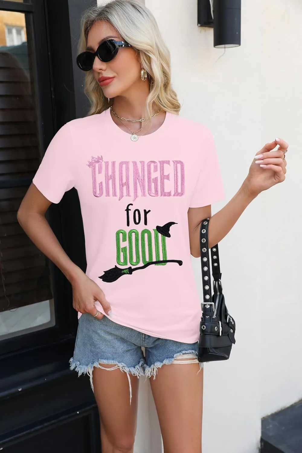 LOTUCY Musical Shirt Women Changed for Good Musical Movie Tee Witch and Princess Short Sleeve Tshirt