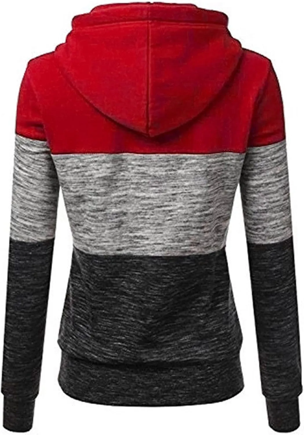 LRMQS Womens Hoodies Color Block Drawstring Hoodie Pullover Casual Winter Fall Fashion 2024 Loose Fit Sweatshirt Clothes