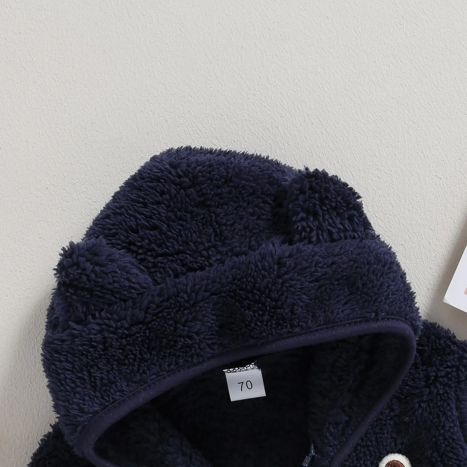 Meiweileya Baby Girl Boy Fleece Zip Up Hoodie Bear Ears Fuzzy Jacket Hooded Teddy Coat Winter Shacket Warm Outwear Cardigan