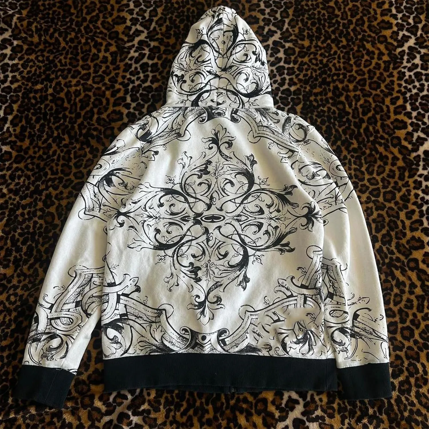 Meiweileya Women's Y2k Grunge Skull Graphic Zip Up Hoodies Emo Goth Skeleton Jacket Long Sleeve