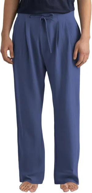 Men Linen Pants Plain Plus Size Flat Front Pants Lightweight Drawstring Waist Vacation Slacks Summer Casual Trousers