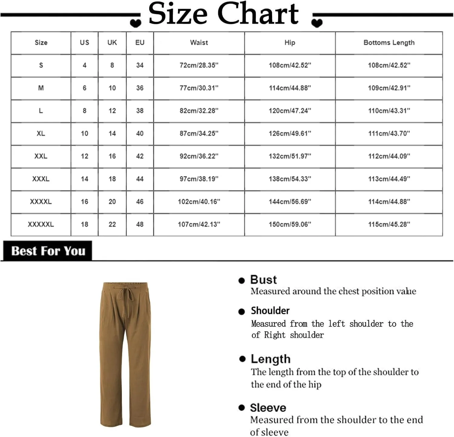 Men Linen Pants Plain Plus Size Flat Front Pants Lightweight Drawstring Waist Vacation Slacks Summer Casual Trousers