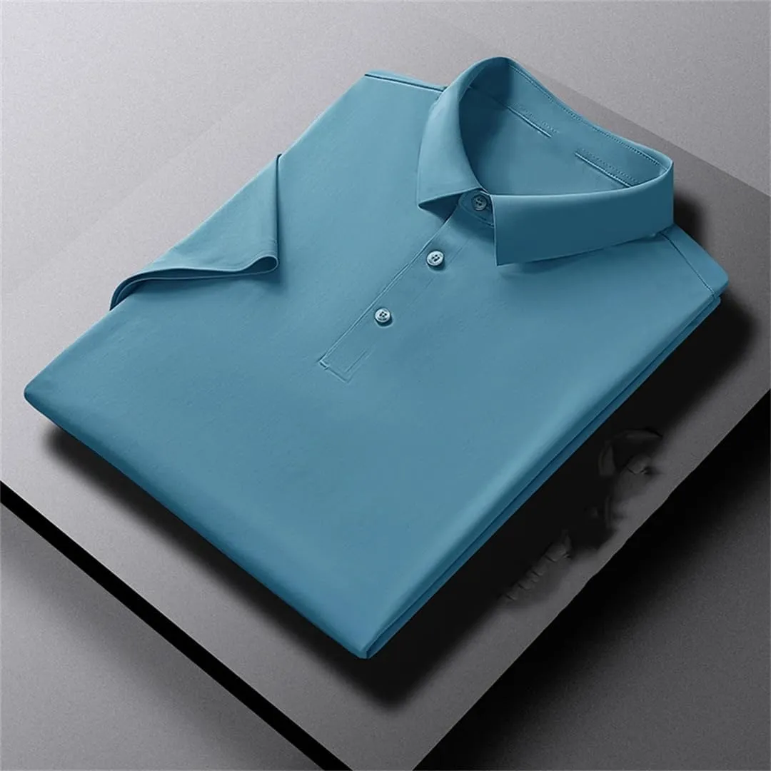 Men Polo Shirts Summer Classic Short Sleeve Tee Breathable Quick Dry Men Golf T-Shirt