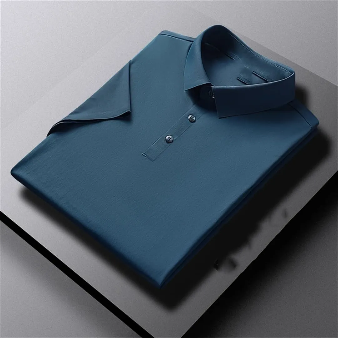 Men Polo Shirts Summer Classic Short Sleeve Tee Breathable Quick Dry Men Golf T-Shirt