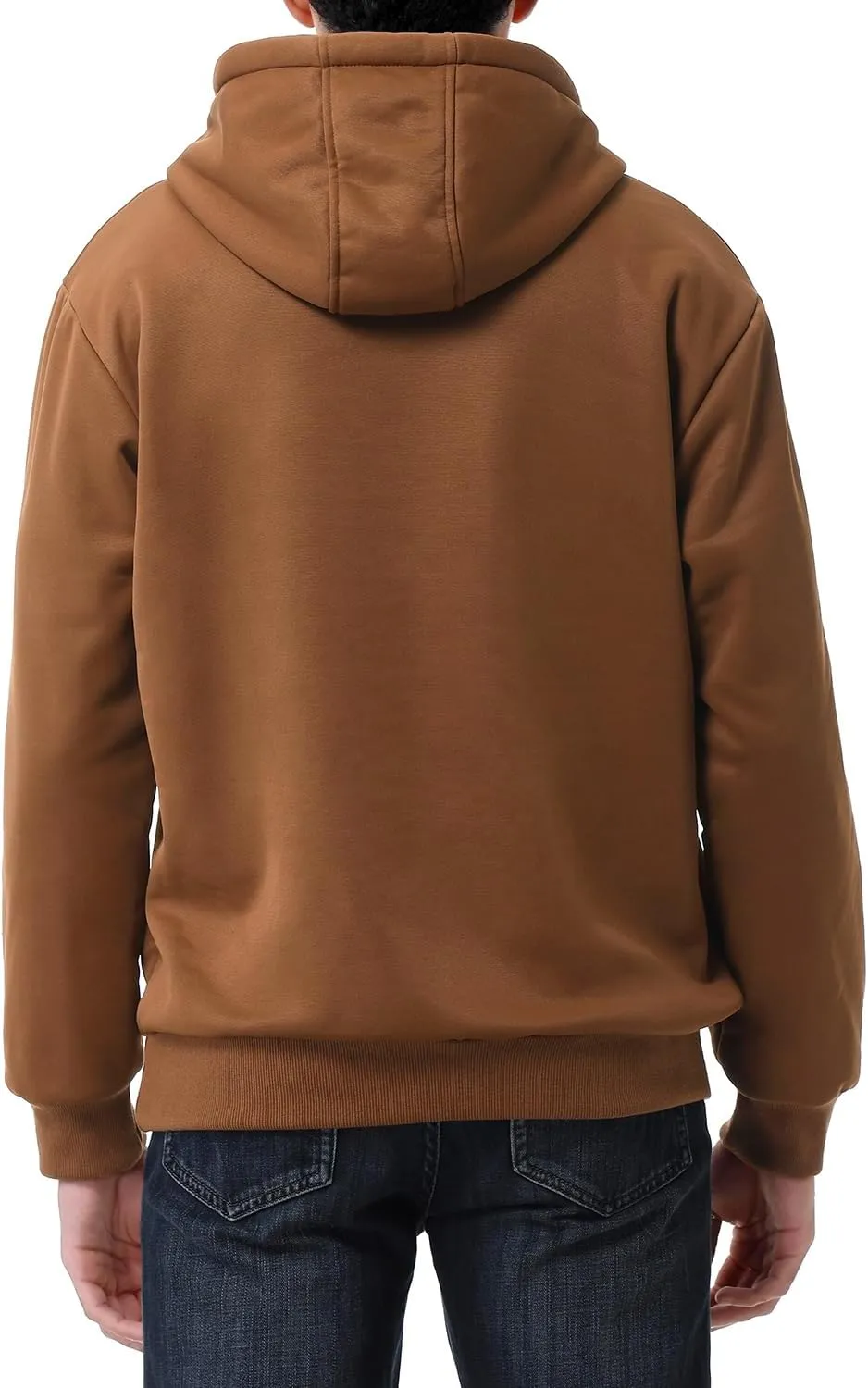 Men's Fashion Hoodies Sweatshirts Loose Fit Heavyweight Quarter-Zip Sweatshirt Fleece-Lined Pullover