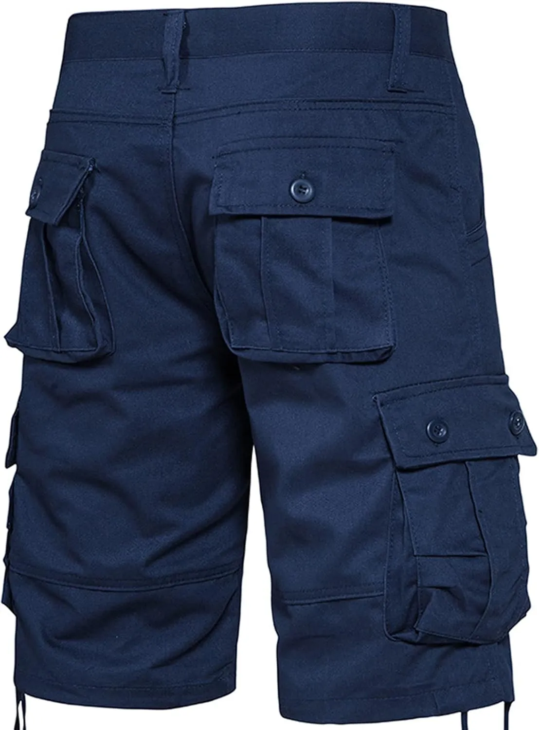 Men's Fashion Workout Shorts with Multi Pockets Zipper Button Slim Fit Cargo Pants Active Workout Short Pants 2025