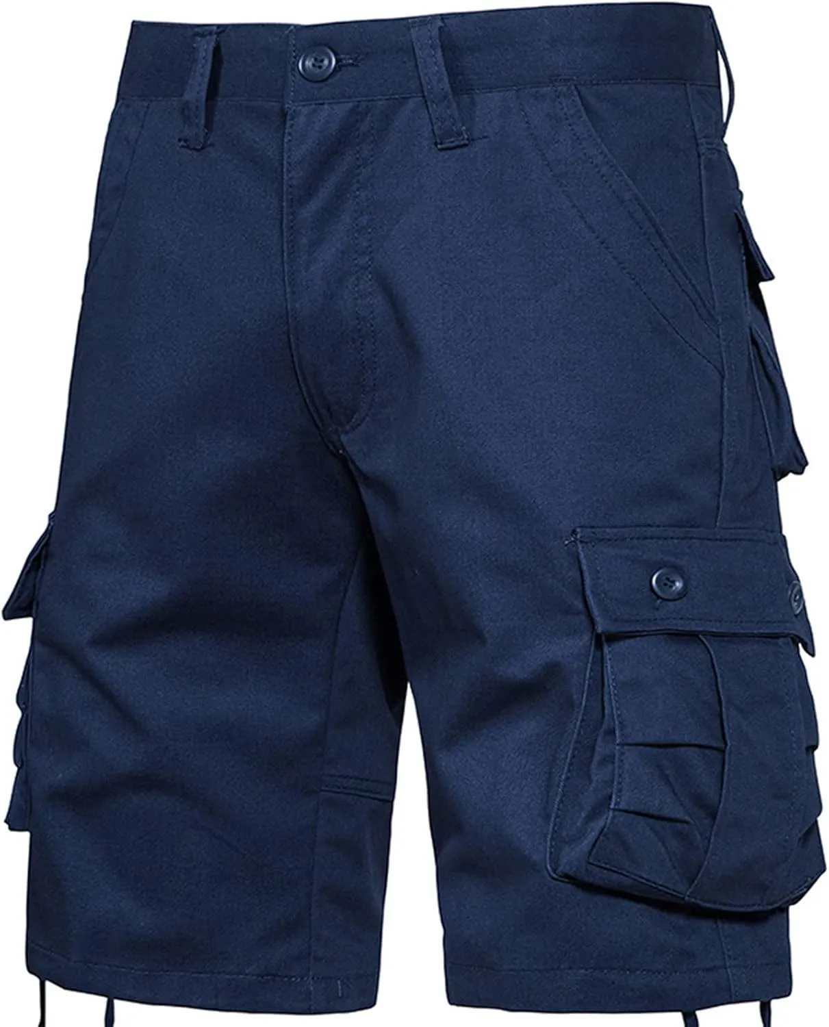 Men's Fashion Workout Shorts with Multi Pockets Zipper Button Slim Fit Cargo Pants Active Workout Short Pants 2025