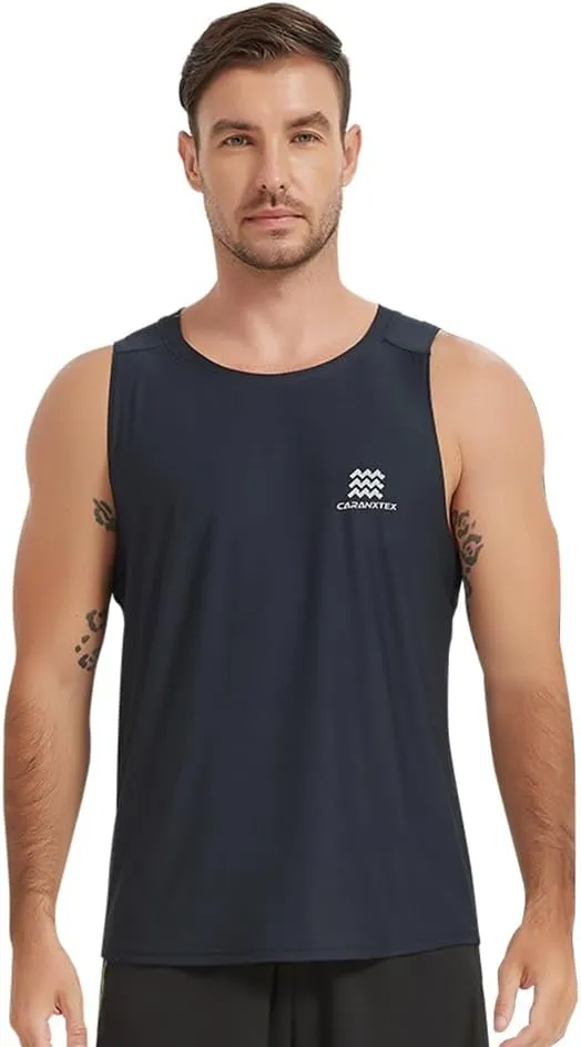 Men's Quick Dry Workout Tank Tops Bodybuilding Sleeveless Tee Fitness Gym Muscle Shirts for Active Men