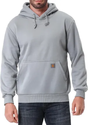 Men's Relaxed Fit Fleece-Lined Pullover Hooded Sweatshirt Comfortable and Soft