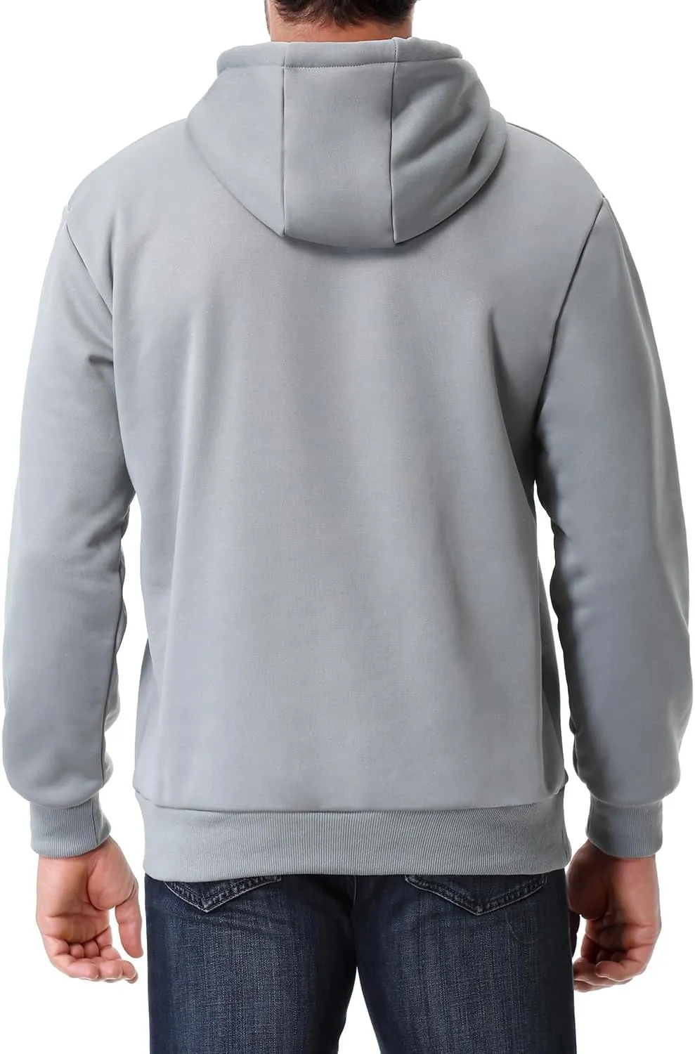 Men's Relaxed Fit Fleece-Lined Pullover Hooded Sweatshirt Comfortable and Soft