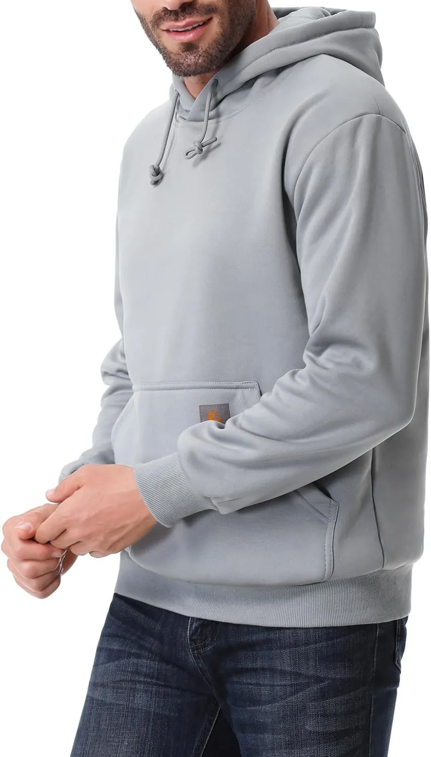 Men's Relaxed Fit Fleece-Lined Pullover Hooded Sweatshirt Comfortable and Soft