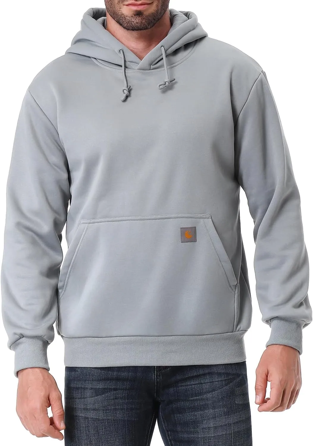 Men's Relaxed Fit Fleece-Lined Pullover Hooded Sweatshirt Comfortable and Soft