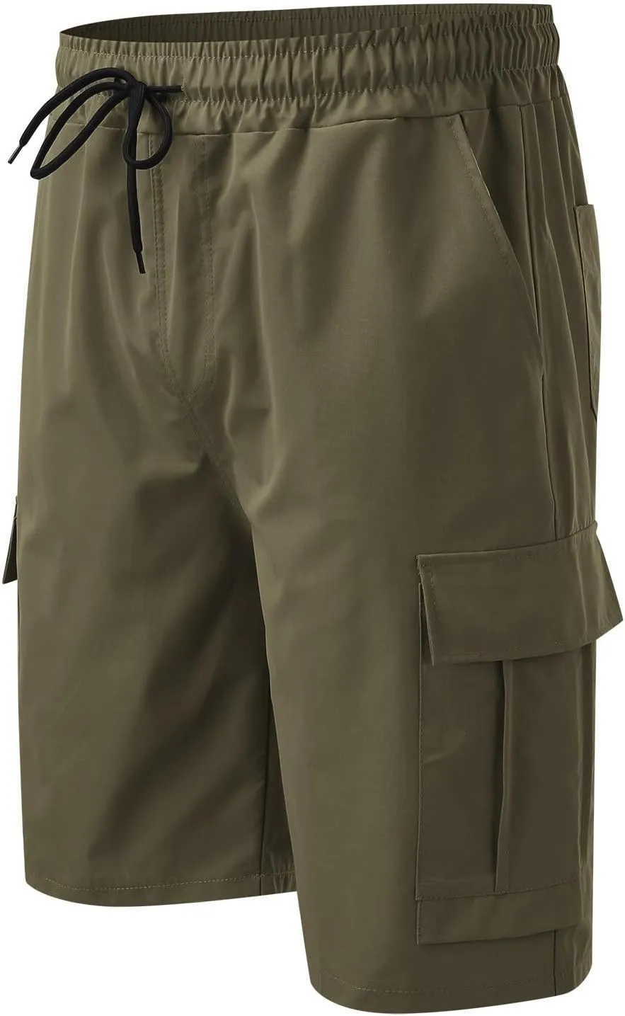 Men's Shorts Cargo Mens Tall Summer Tee Elastic Waist Size 36 Big Cotton Men Linen Khaki Casual Graphic