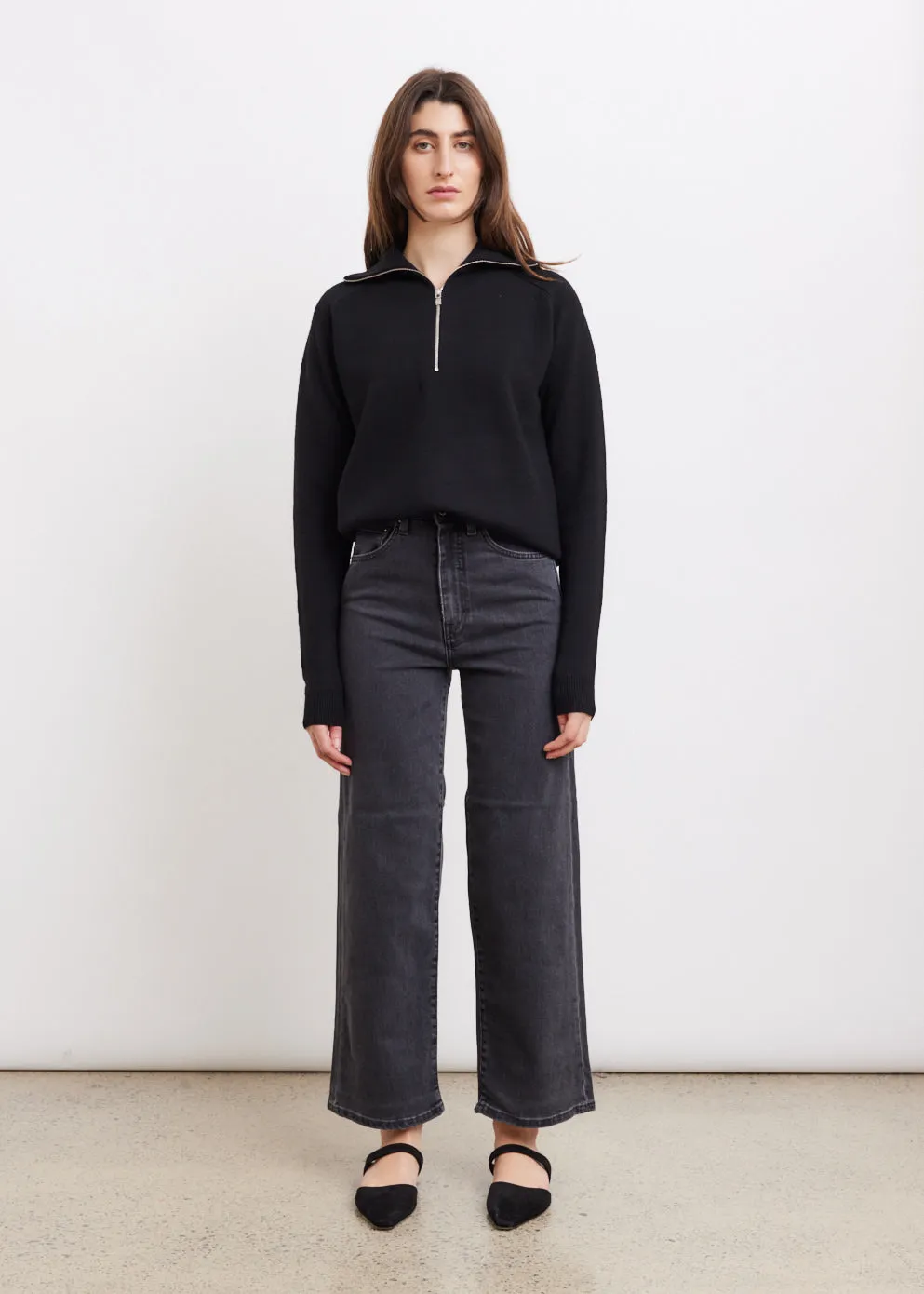Merino Wool Zip Knit