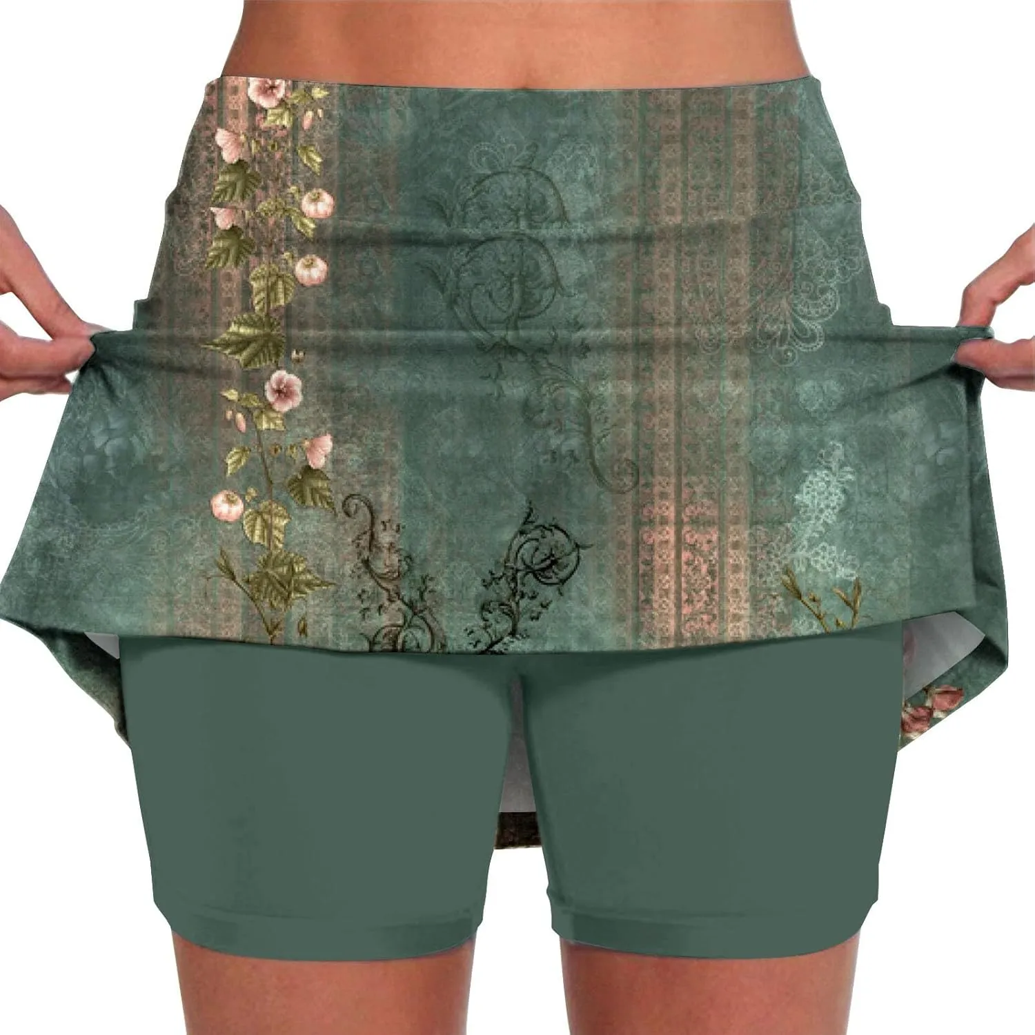 Mini Pleated Skirts for Women y2k Tennis Dresses for Women Pleated Front Black Mini Skirt with Shorts high Waisted