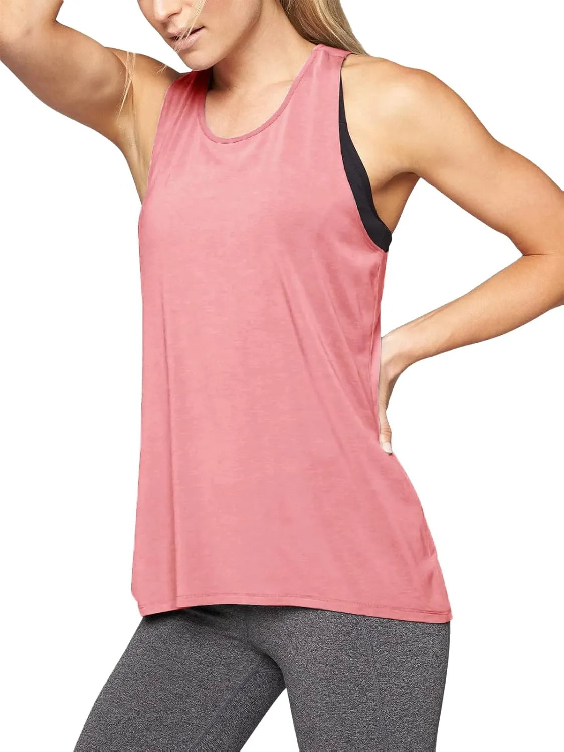 Mippo Workout Tops for Women Yoga Athletic Shirts Tank Tops Gym Summer Workout Clothes