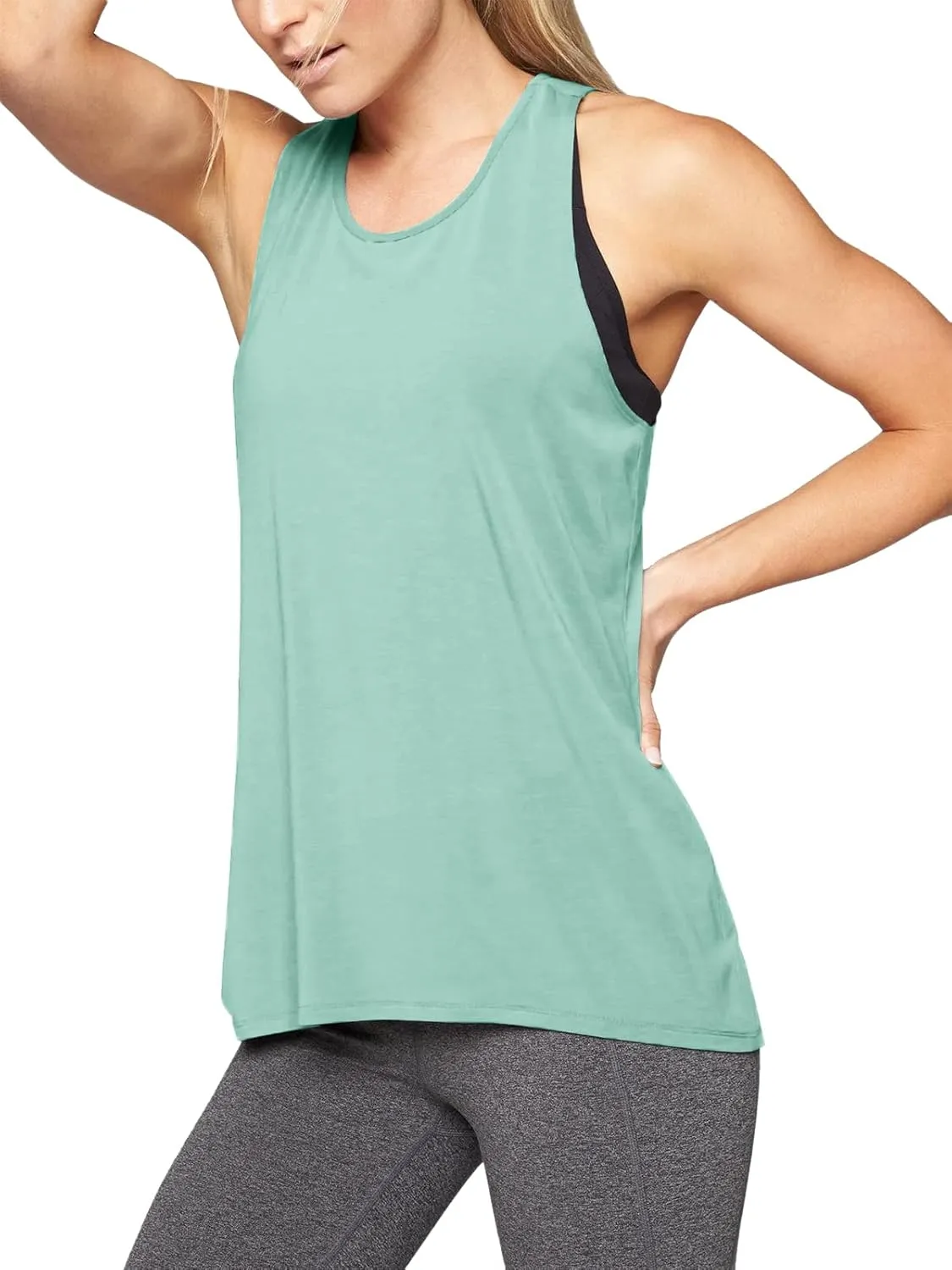 Mippo Workout Tops for Women Yoga Athletic Shirts Tank Tops Gym Summer Workout Clothes