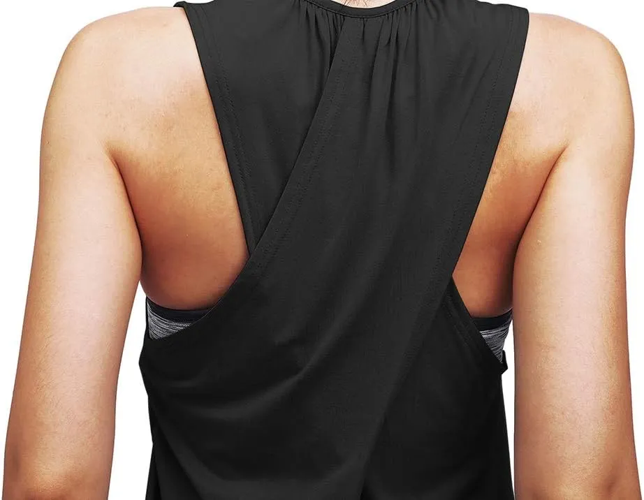 Mippo Workout Tops for Women Yoga Athletic Shirts Tank Tops Gym Summer Workout Clothes