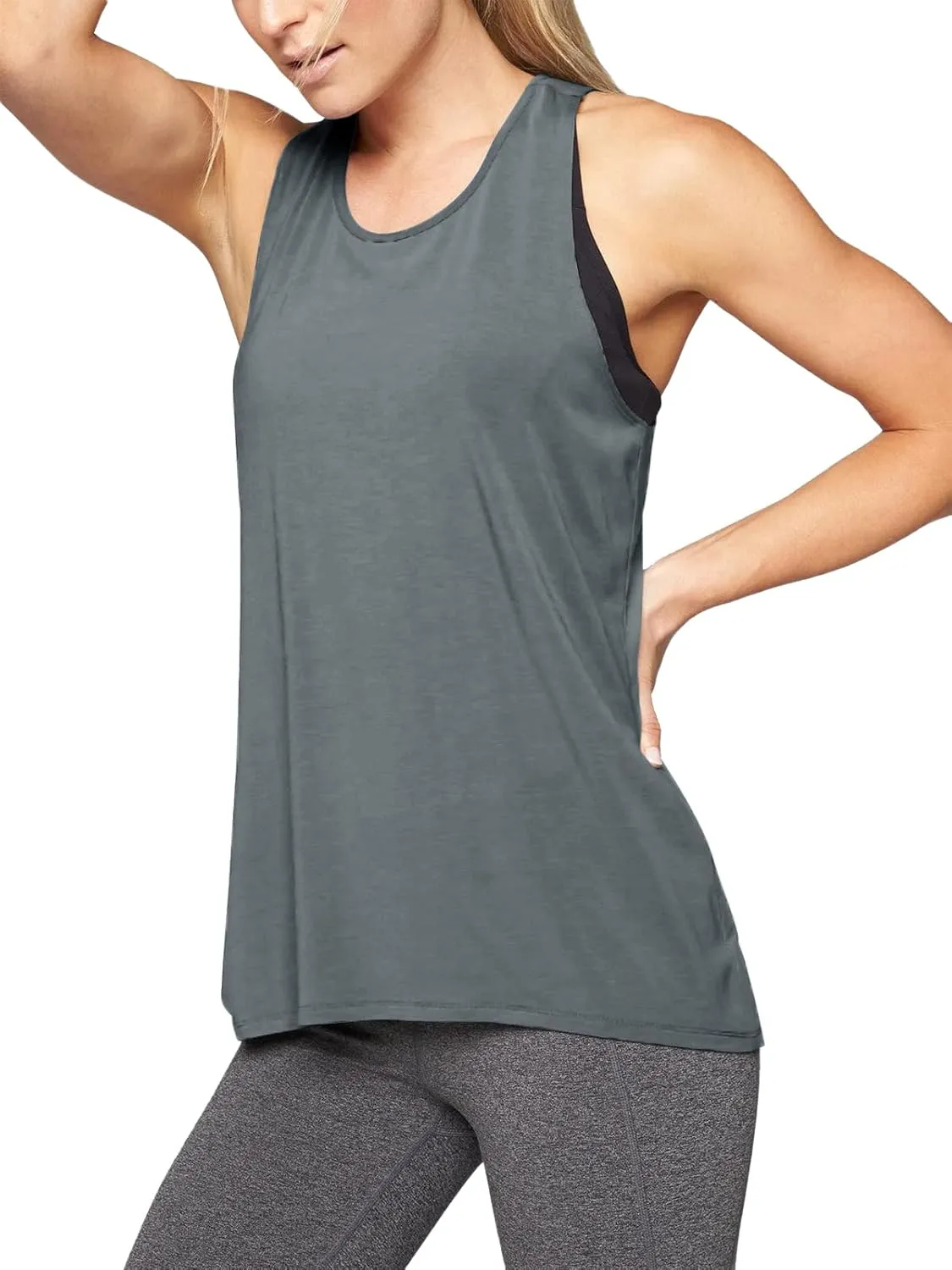 Mippo Workout Tops for Women Yoga Athletic Shirts Tank Tops Gym Summer Workout Clothes