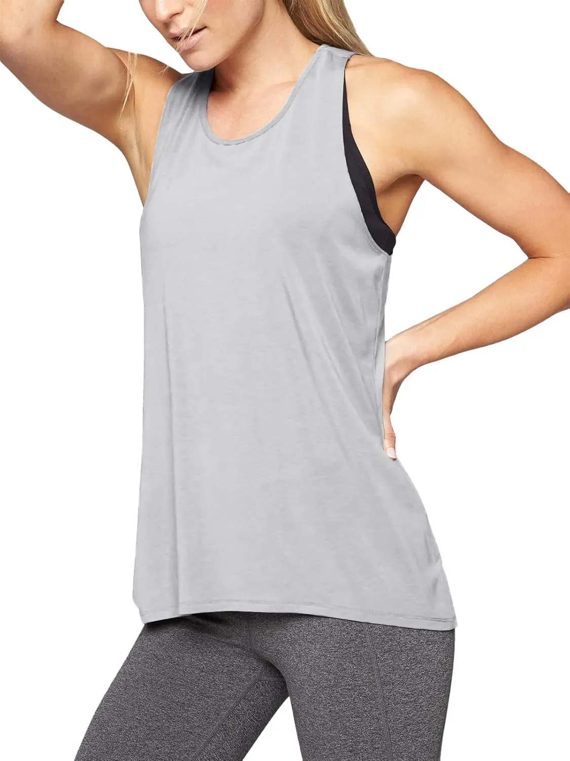 Mippo Workout Tops for Women Yoga Athletic Shirts Tank Tops Gym Summer Workout Clothes