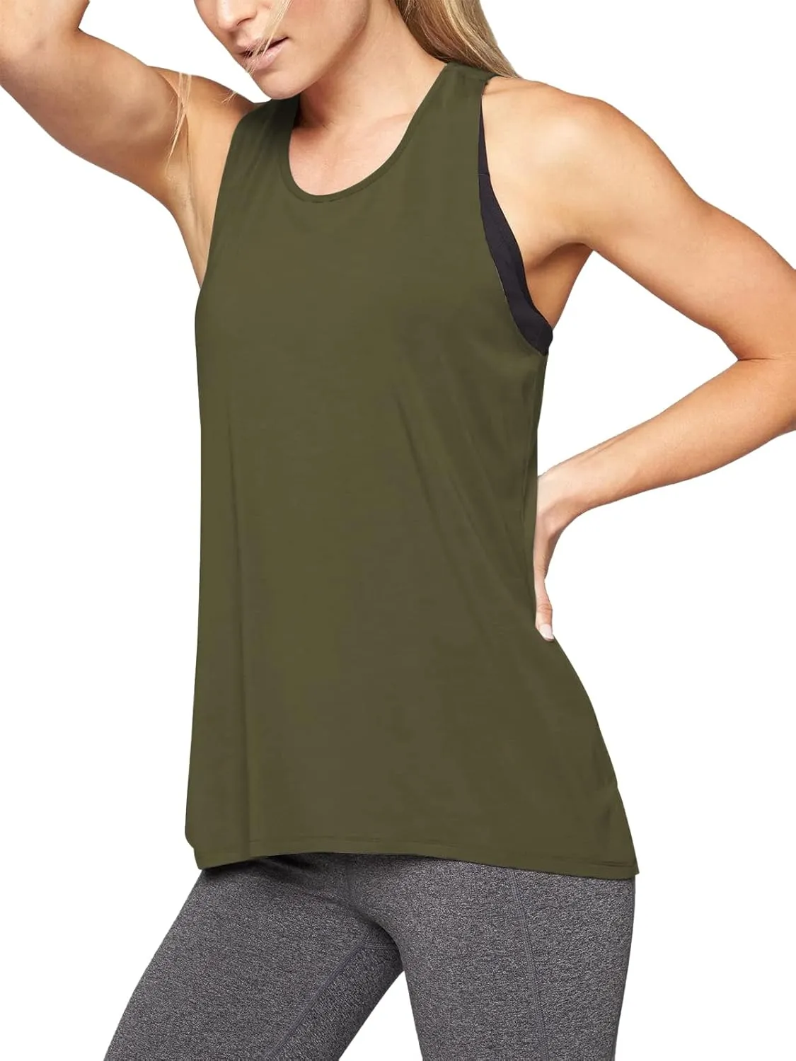 Mippo Workout Tops for Women Yoga Athletic Shirts Tank Tops Gym Summer Workout Clothes