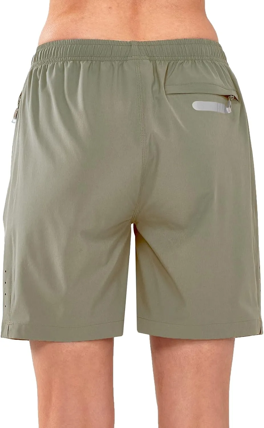 NORTHYARD Women's Athletic Hiking Shorts Quick Dry Active Running Lightweight Shorts for Gym Workout with 3 Zipper Pockets