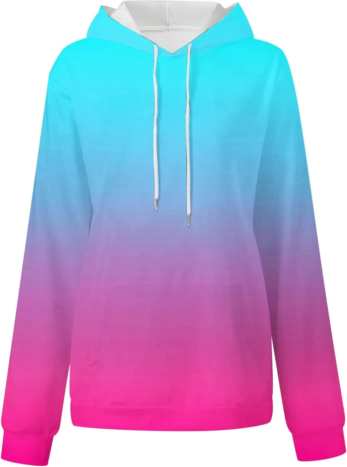 Oversized Hoodies for Women 2023 Fashion Fall Fleece Sweatshirts Tie Dye Long Sleeve Drawstring Hooded Pullover