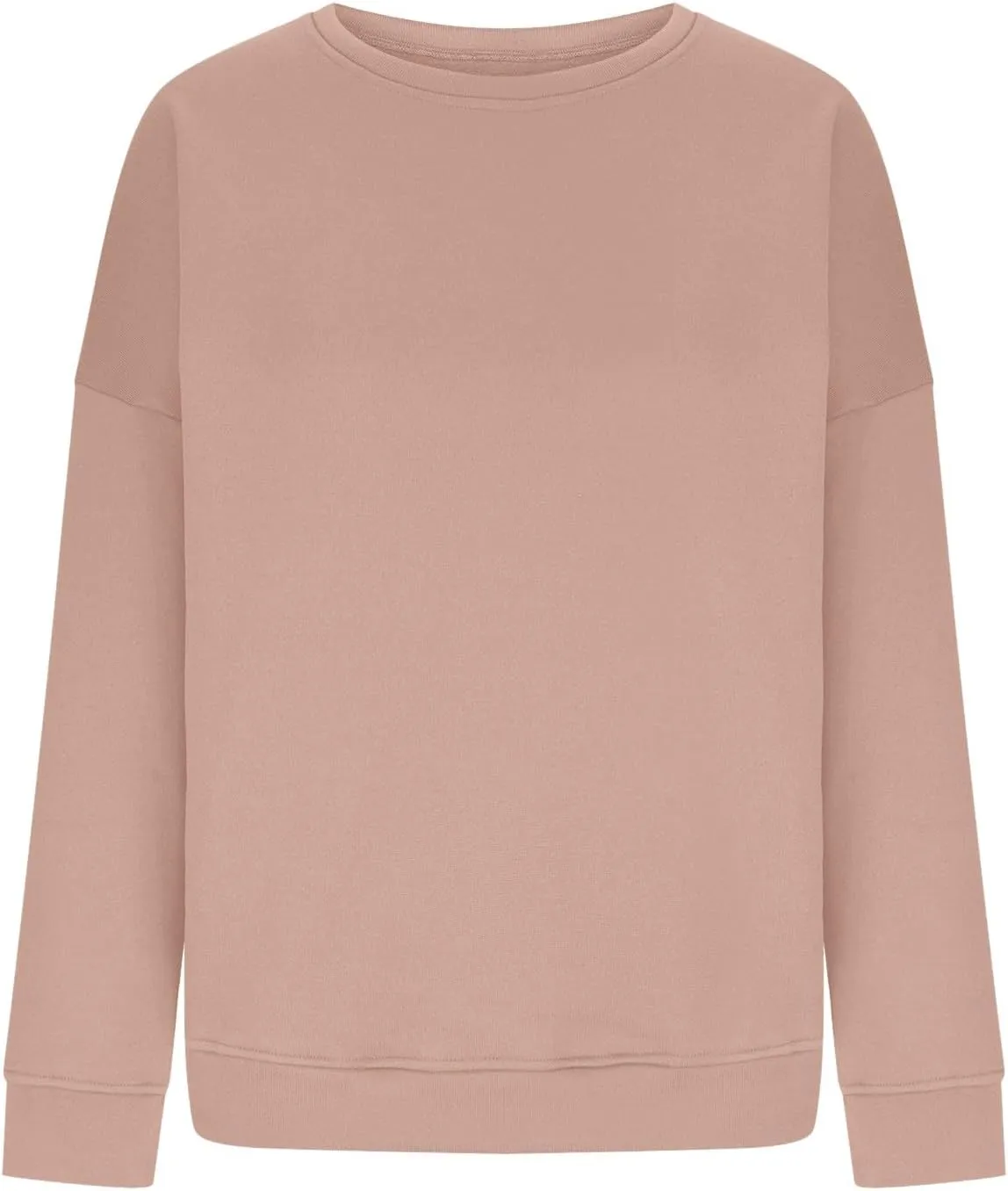 Oversized Sweatshirt for Women Loose Fit Preppy Long Sleeve Fleece Pullover Winter Warm Crew Neck Sweater Tops