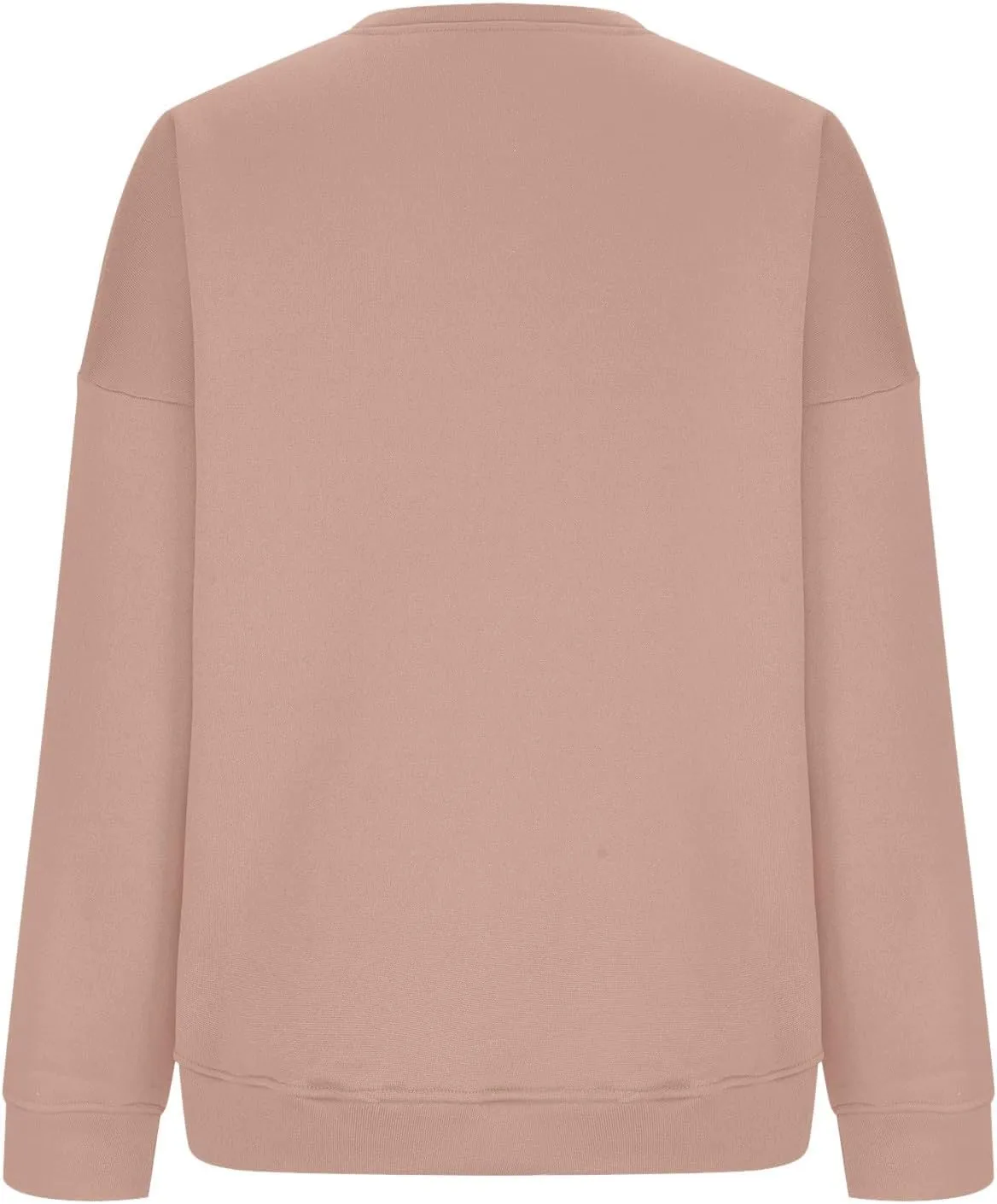 Oversized Sweatshirt for Women Loose Fit Preppy Long Sleeve Fleece Pullover Winter Warm Crew Neck Sweater Tops