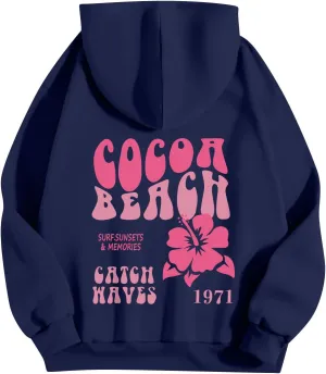 Oversized Sweatshirt For Women,Womens Trendy Letter Print Hoodies Casual Long Sleeve Hoodies With Pockets