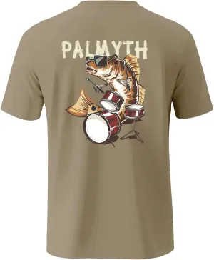 Palmyth Fishing Shirts for Men Short Sleeve UPF 50  Sun Protection UV T-Shirt Tee