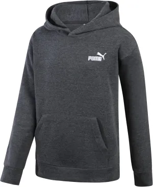 PUMA Boys' Hoodie - Fleece Pullover Basic Athletic Performance Small Chest Logo Sweatshirt for Boys (Sizes: 8-20)