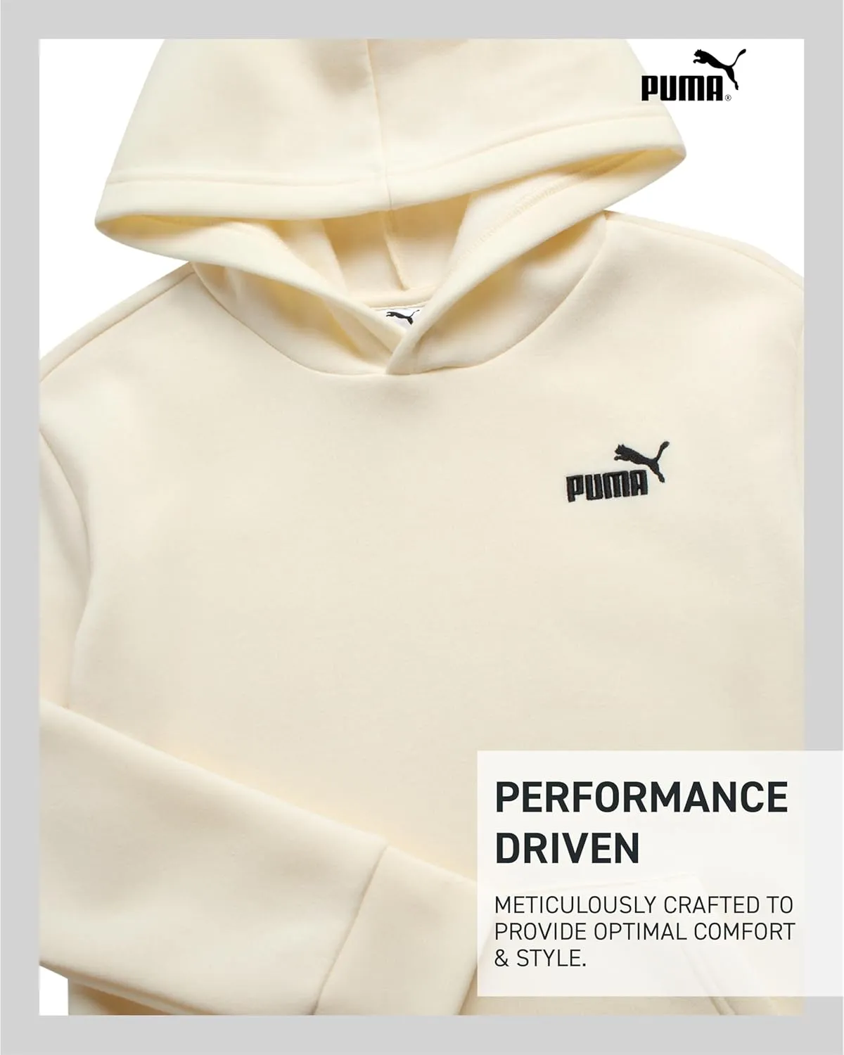 PUMA Boys' Hoodie - Fleece Pullover Basic Athletic Performance Small Chest Logo Sweatshirt for Boys (Sizes: 8-20)