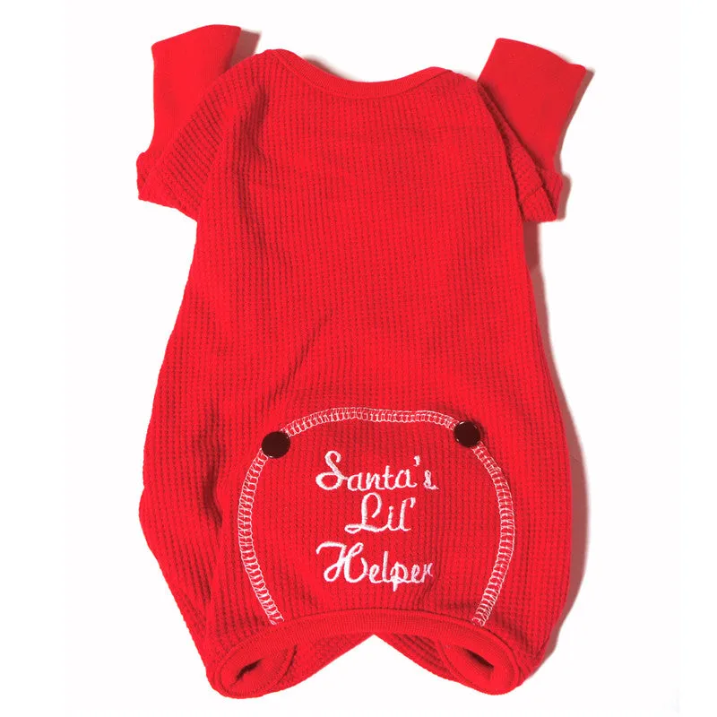 "SANTA'S LIL HELPERS"  DOG PAJAMAS