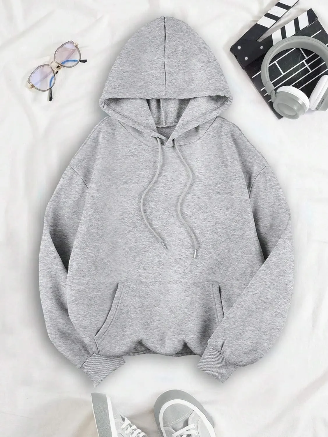 QYZ-Top Womens Cheetah Leopard Star Hoodie Graphic Print Fleece Y2k Oversized Hooded Sweatshirt