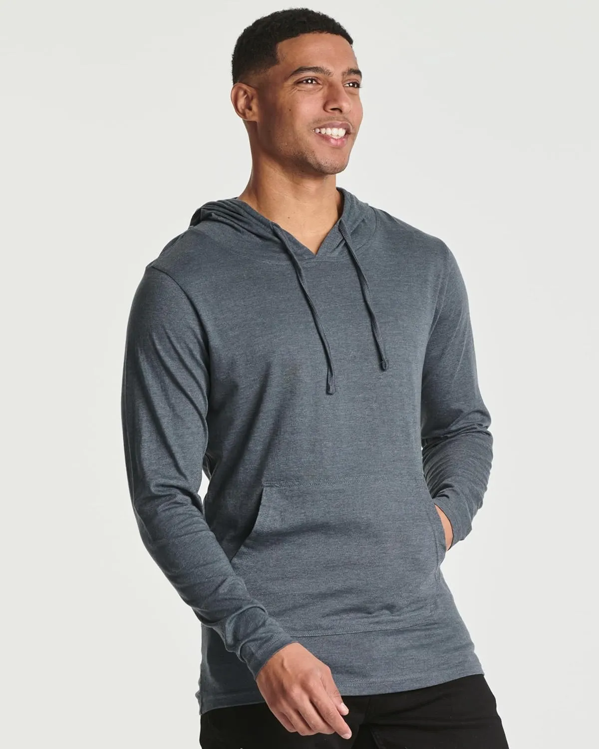 Real Essentials 3 Pack: Men's Cotton Lightweight Casual Pullover Drawstring Hoodie With Pocket (Available In Big & Tall)