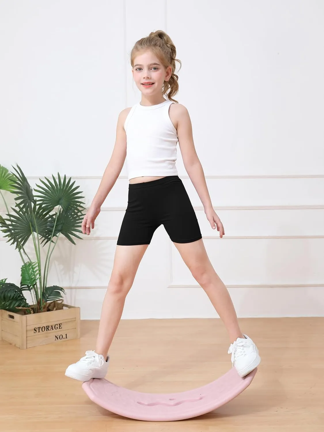 Resinta 10 Pack Girls Bike Shorts Cartwheel Under Dress Dance Shorts for Toddler Girls Kids Multicolor