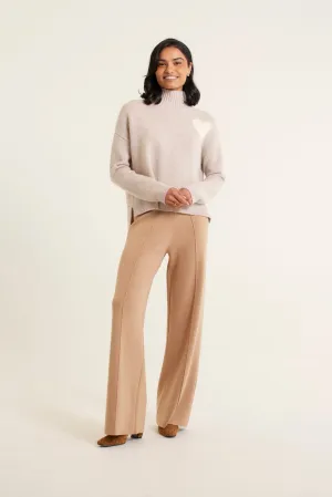 Ronnie Merino Cashmere Polo In Beige