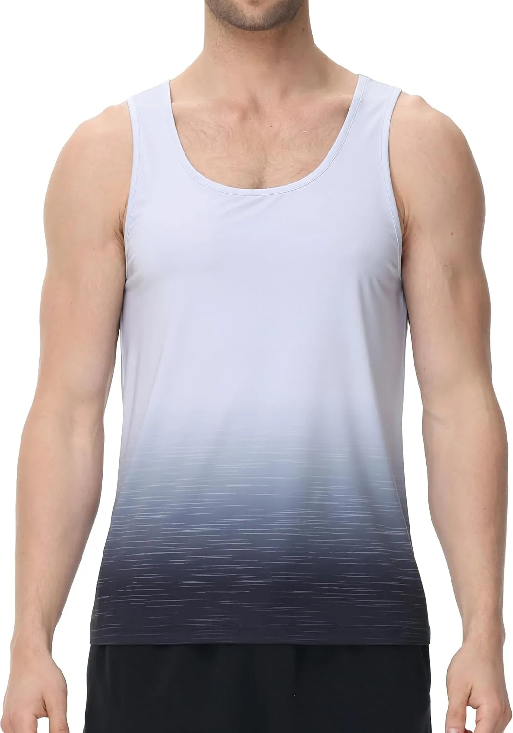 Satankud Men's Tank Tops Quick Dry Workout Gym Sleeveless Shirts Summer Beach Hawaiian Muscle Tee