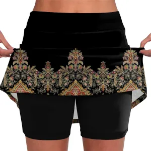 Skorts for Woman High Waisted Inner Shorts Athletic Skirts Running Tennis Golf Workout Sports Skorts with Pockets