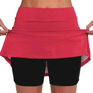 Skorts for Women with Pockets High Waist Tummy Control Womens Yoga Shorts Casual Athletic Tennis Mini Short Skirts