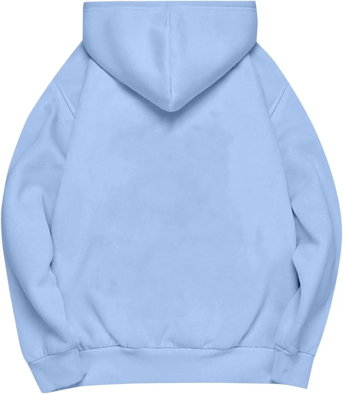 slqdgmryz Oversized Hoodies for Women Trendy Fleece Pullover Pockets Hooded Sweatshirts Preppy Plain Long Sleeve Y2k Hoodie